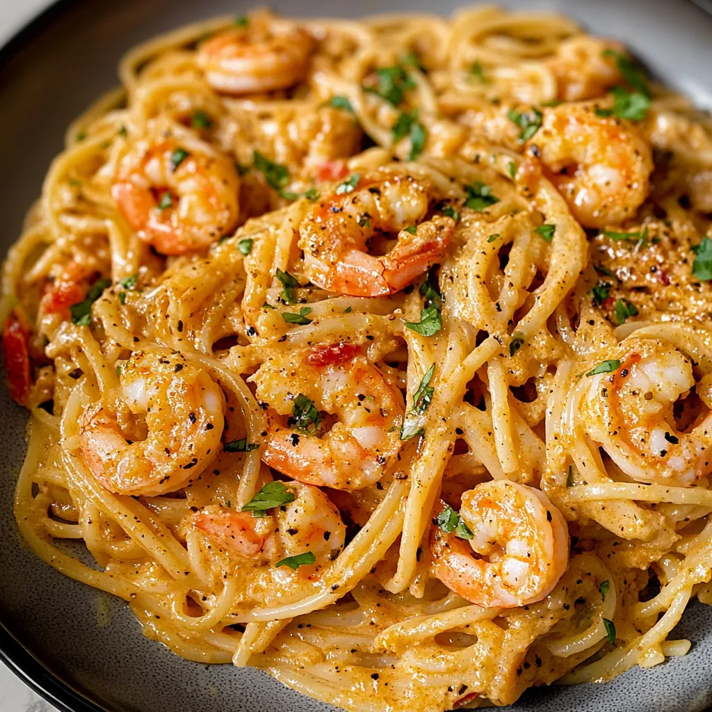 Creamy Cajun Prawn Pasta