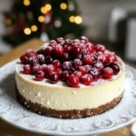Deliciously Festive Christmas Cheesecake with Cranberry Bliss