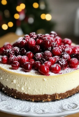 Deliciously Festive Christmas Cheesecake with Cranberry Bliss
