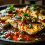 Flaky Fish Puttanesca