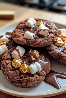 HOT CHOCOLATE COOKIES WITH MINI MARSHMALLOWS