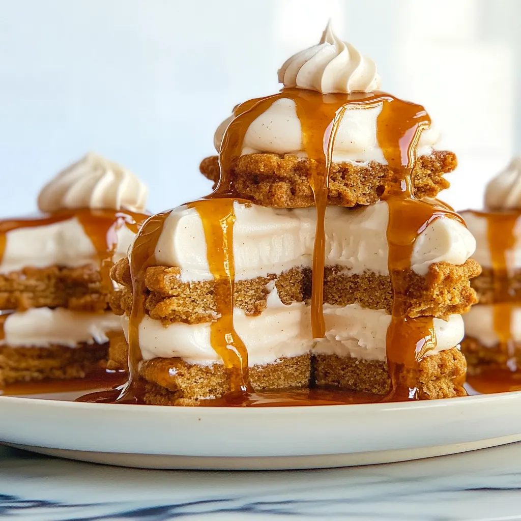 Mini No-Bake Gingerbread Icebox Cakes