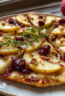 PEAR, BRIE, AND CRANBERRY FLATBREAD