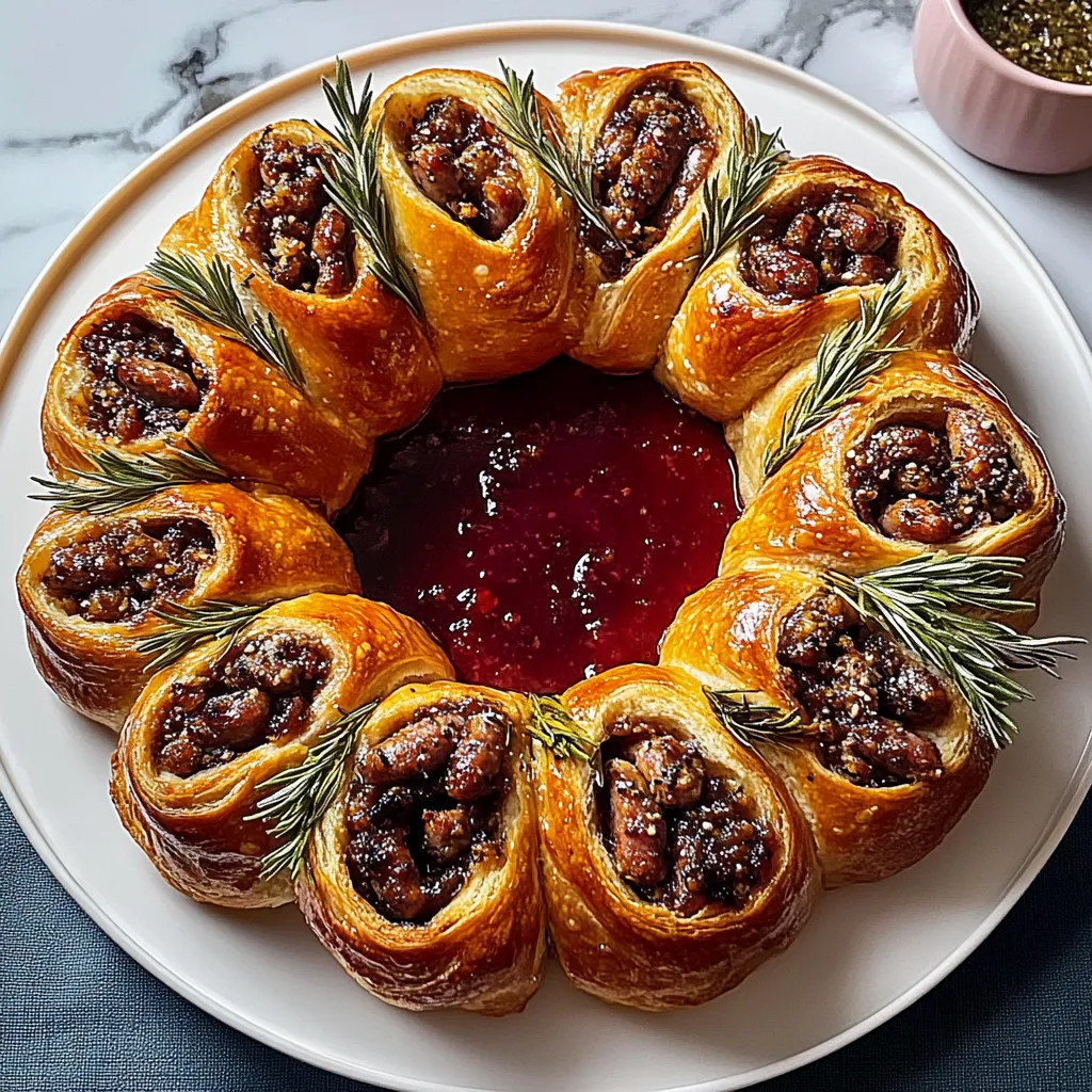 Sausage Roll Wreath