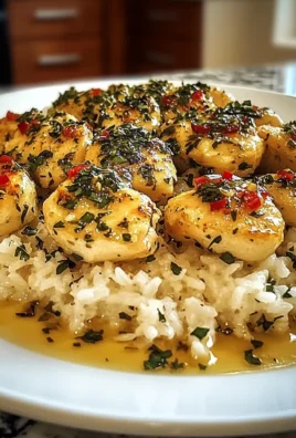 SAVOR CHICKEN SCAMPI WITH CREAMY GARLIC PARMESAN RICE DELIGHT