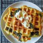 SAVORY SPINACH WAFFLES WITH FETA FOR IRRESISTIBLE BRUNCH BLISS