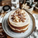 SPICED CREAMY GINGERBREAD FROSTING WITH VANILLA INFUSION