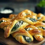 Spinach and Feta Puff Pastry Twists - Flaky, Savory & Delicious
