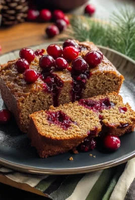 Sweet Sticky Cranberry Gingerbread