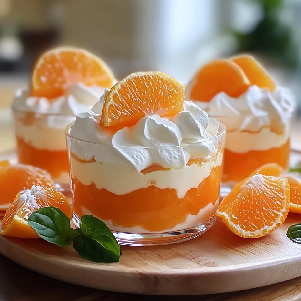 Whipped Jello Mandarin Orange Mousse Recipe