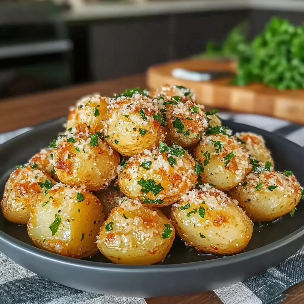 Creamy Garlic Parmesan Baby Potatoes Recipe You Need
