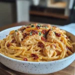 Creamy Sun-Dried Tomato Pasta with Chicken Easy Cozy Dinner Recipe