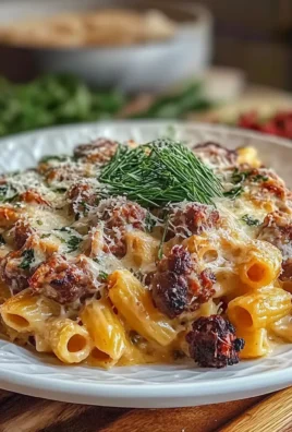 Creamy Tuscan Sausage Pasta Bake Recipe for Easy Dinners