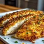 Crispy Parmesan Crusted Chicken : Easy, Juicy, and Low Carb