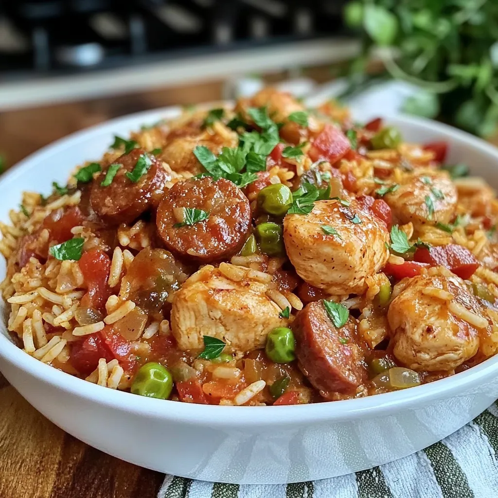 Flavorful Creole Jambalaya with Chicken and Sausage Easy Homemade Recipe