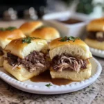 French Dip Sliders Recipe - Easy 20-Minute Party Appetizer