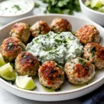Irresistible Greek Turkey Meatballs with Tzatziki Recipe