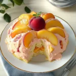 IRRESISTIBLE PEACH BAVARIAN DESSERT FOR SUMMER BLISS