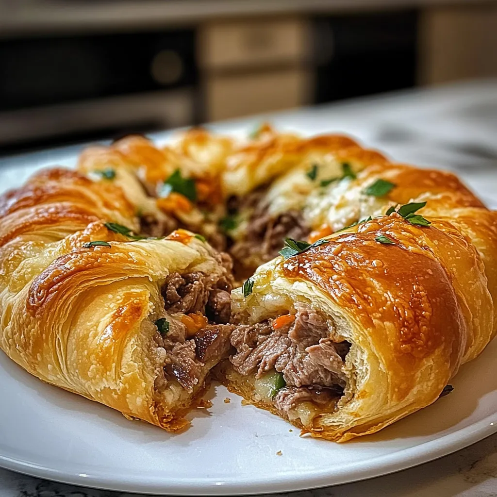 Philly Cheese Steak Crescent