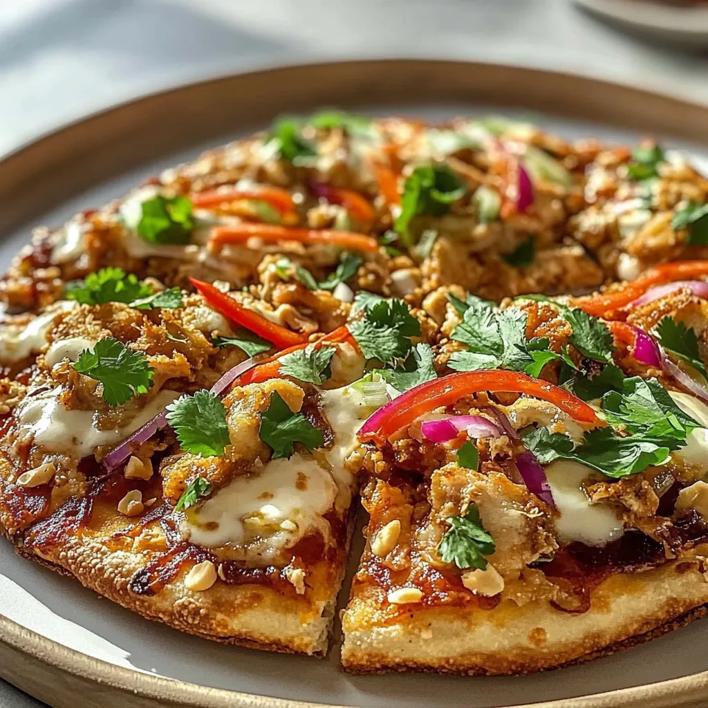 Thai Peanut Chicken Pizza