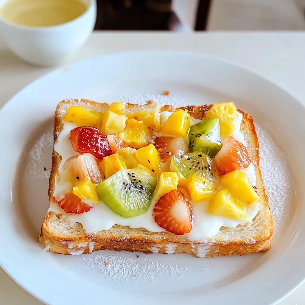 Yogurt Custard Toast Tropical