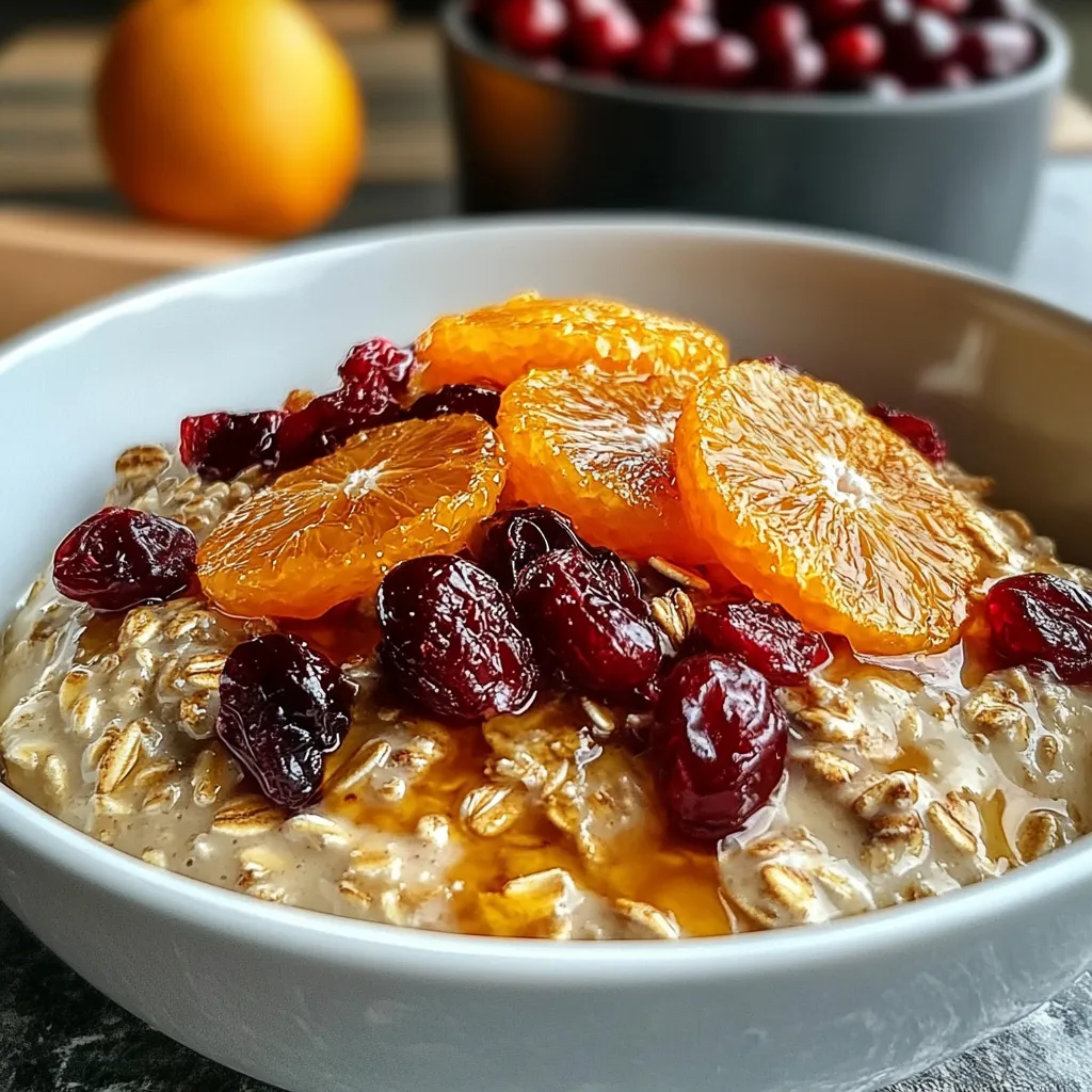 Candied Orange Oatmeal Cranberries