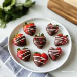 Chocolate-Covered Strawberry Hearts