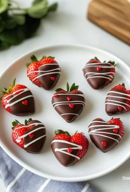 Chocolate-Covered Strawberry Hearts