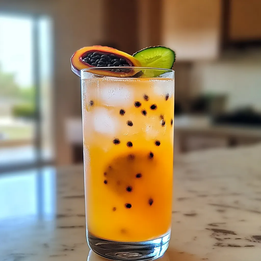 CLASSIC ICED PASSION FRUIT TEA THAT REFRESHES YOUR SUMMER