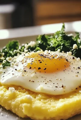 CORN POLENTA WITH BAKED EGGS - A COZY, COMFORTING DINNER TREAT