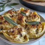 Creamy Pumpkin Gouda Stuffed Shells - Easy Fall Pasta Recipe
