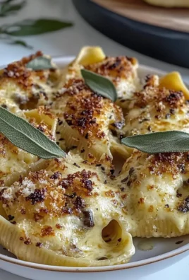 Creamy Pumpkin Gouda Stuffed Shells - Easy Fall Pasta Recipe