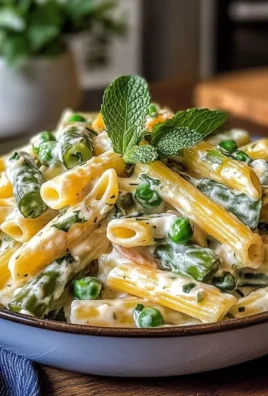 Creamy Spring Vegetable Penne with Fresh Mint Easy Recipe for a Perfect Healthy Dinner