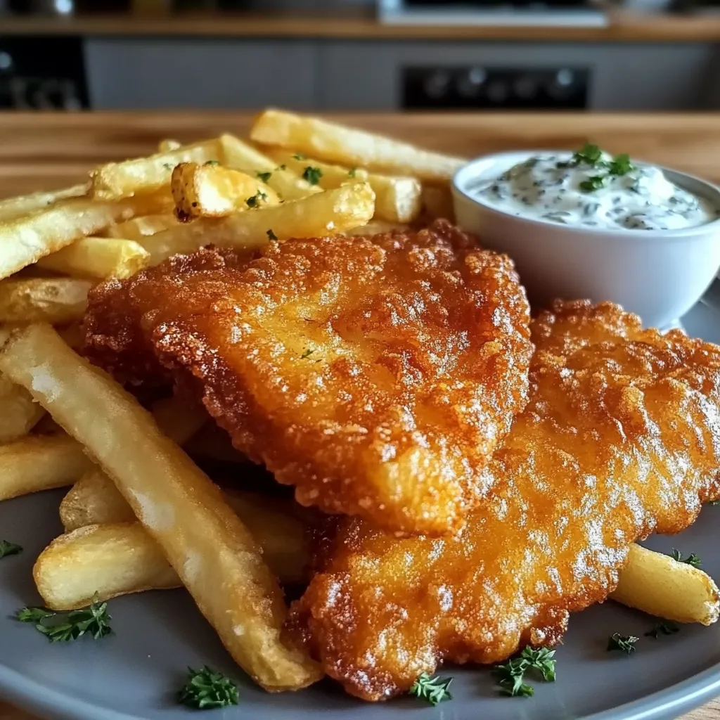 Crispy British Fish and Chips Recipe with Easy Creamy Tartar Sauce