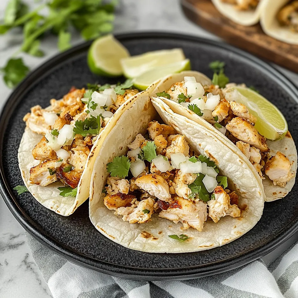 Easy Chicken Street Tacos Recipe