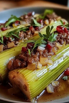 Elegant Stuffed Leeks with Beef