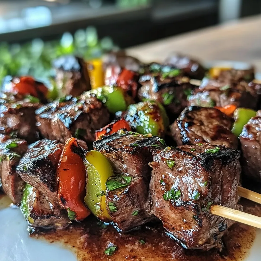 Flavorful Grilled Garlic Butter Steak Kabobs Easy Outdoor Dining Recipe