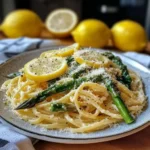 Fresh Lemon Asparagus Pasta Recipe Easy Creamy Parmesan Dinner Idea
