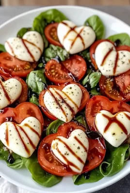 Heart-Shaped Valentine’s Day Caprese Salad for Love Birds
