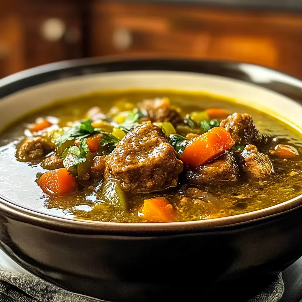 HEARTY GREEN CHILE STEW FOR COZY COMFORT ON CHILLY NIGHTS