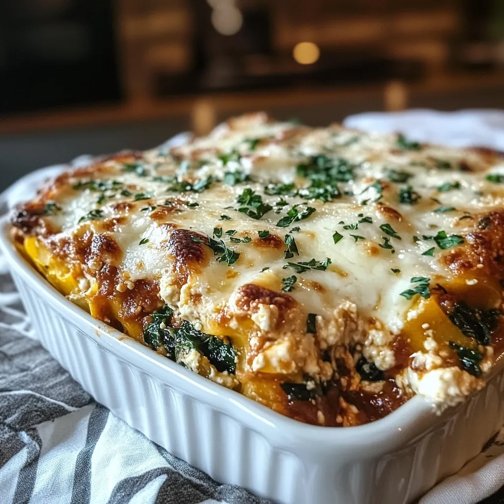 Irresistible Turkey Spinach Squash Lasagna Recipe for Cozy Fall Meals