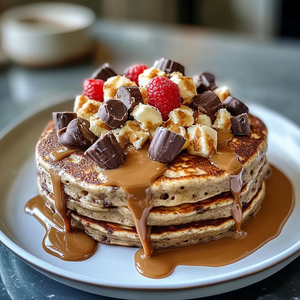 Peanut Butter Cup Protein Pancake Bowl
