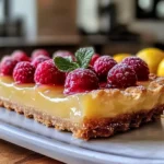 Perfect Raspberry Lemon Curd Tart Recipe Easy Homemade Shortbread Crust