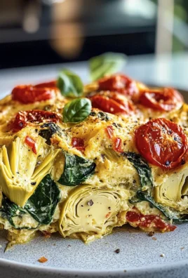 Spinach Artichoke Tomato Casserole