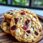 White Chocolate Cranberry Cookies Recipe - Easy Homemade Snack Ideas