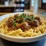 Amish Meatball Noodles