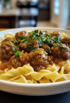 Amish Meatball Noodles
