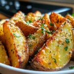 Baked Garlic Parmesan Potato Wedges