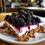 Blackberry Pretzel Dessert