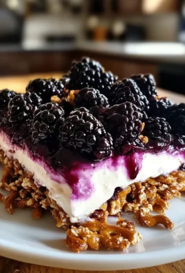 Blackberry Pretzel Dessert